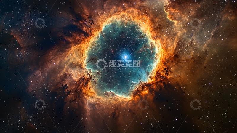 高清大图下载【趣麦麦图】燃烧的宇宙星云