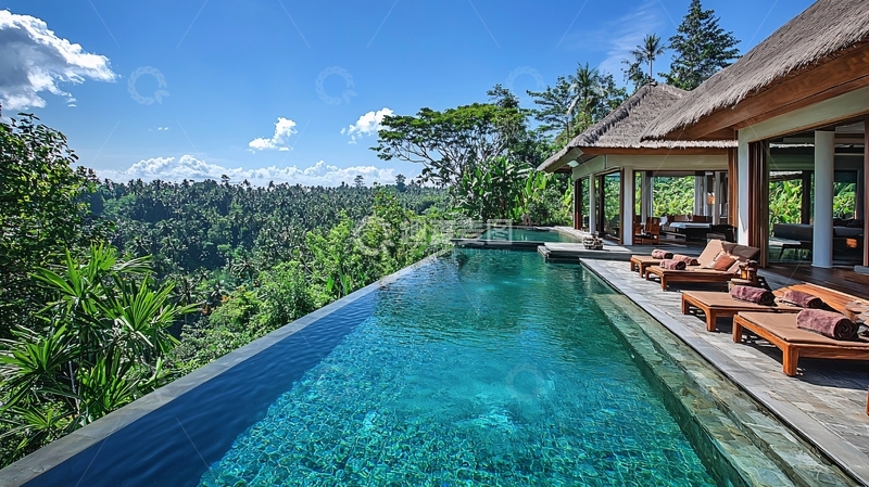 高清大图下载【趣麦麦图】巴厘岛私人泳池别墅
