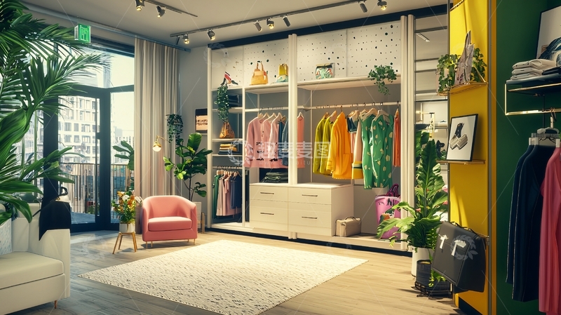 高清大图下载【趣麦麦图】现代简约服装店