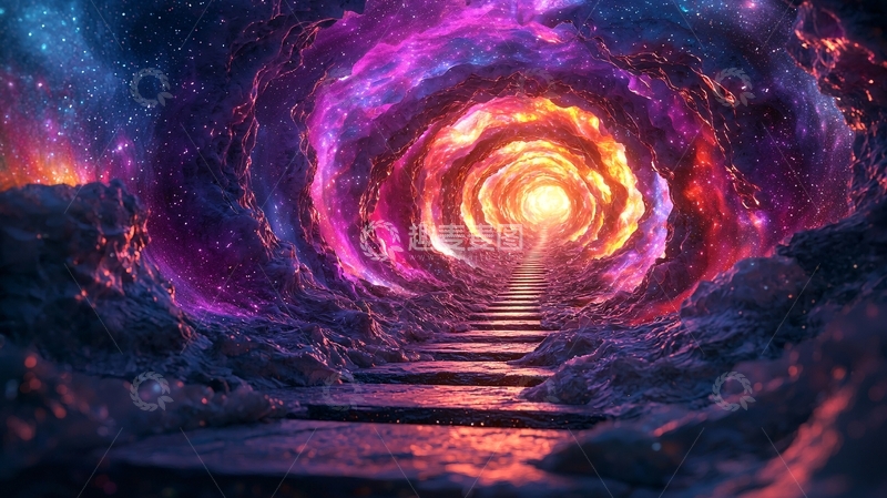 高清大图下载【趣麦麦图】宇宙星云通道