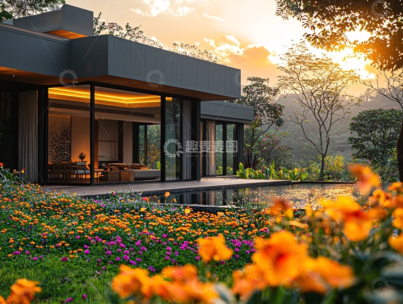 高清大图下载【趣麦麦图】现代简约别墅22