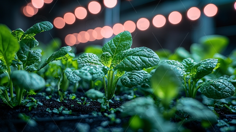 室内种植绿叶蔬菜
