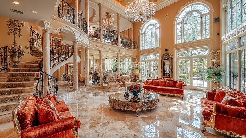 高清大图下载【趣麦麦图】豪华复式客厅