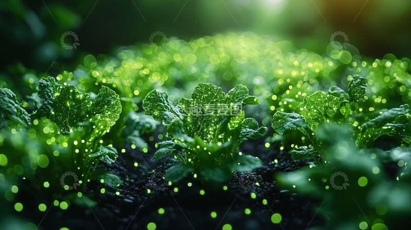 高清大图下载【趣麦麦图】绿色植物幼苗生长