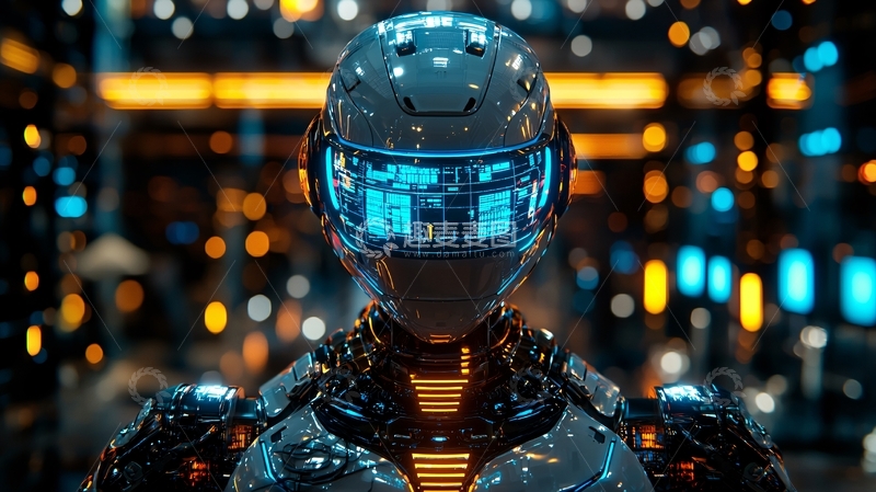 高清大图下载【趣麦麦图】未来科技感机器人