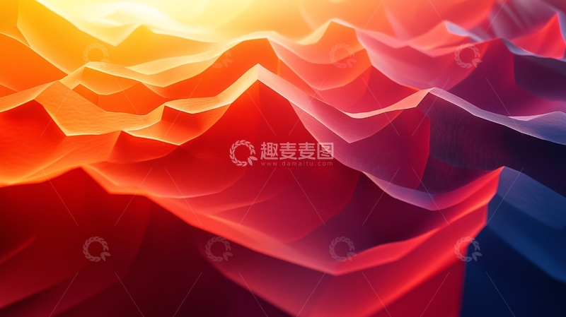 高清大图下载【趣麦麦图】抽象山脉