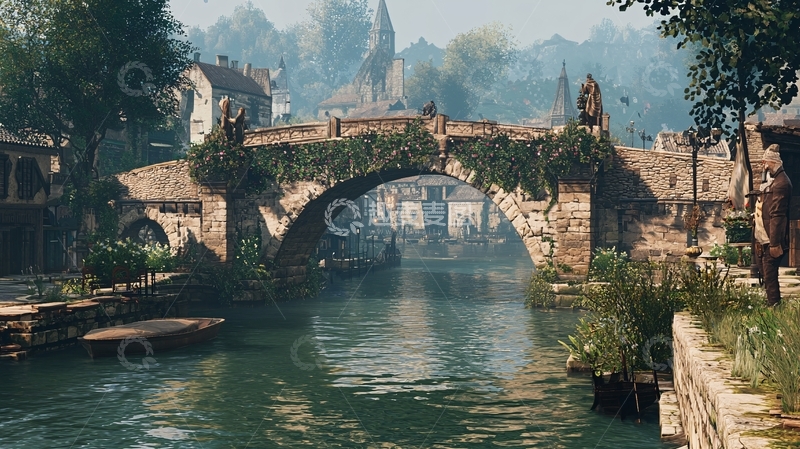 高清大图下载【趣麦麦图】欧洲古镇