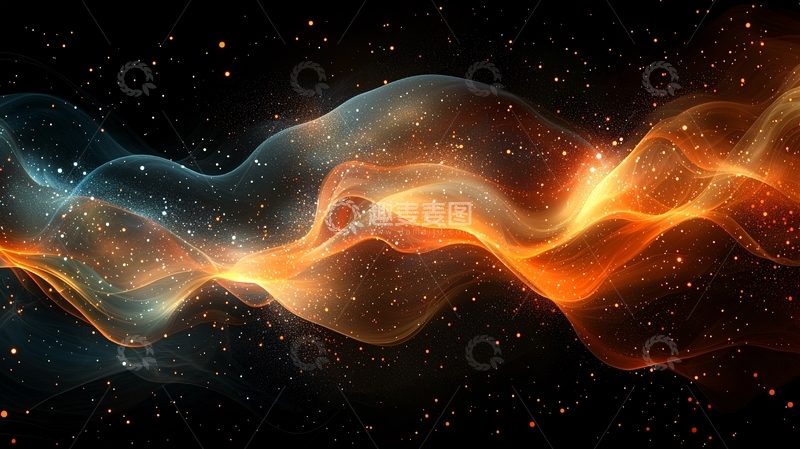 高清大图下载【趣麦麦图】抽象宇宙波浪