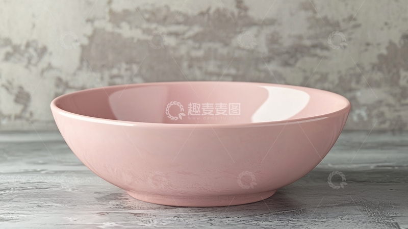 高清大图下载【趣麦麦图】-粉色陶瓷碗