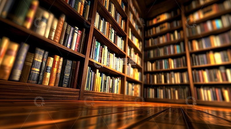 高清大图下载【趣麦麦图】充满书香的古典图书馆