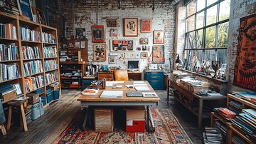 复古文艺书店室内