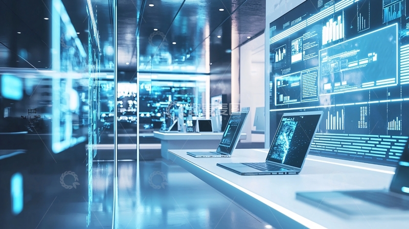 高清大图下载【趣麦麦图】科技感未来办公室