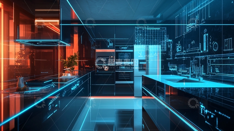 高清大图下载【趣麦麦图】智能家居厨房