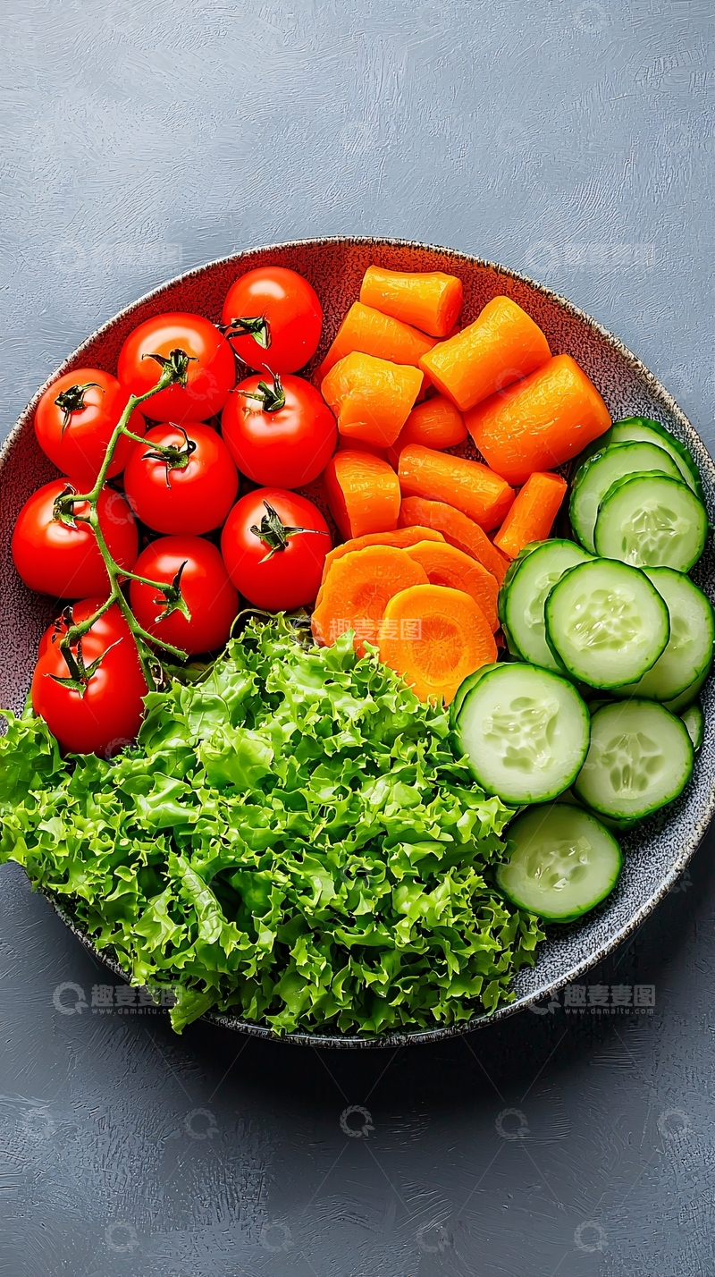 高清大图下载【趣麦麦图】新鲜蔬菜拼盘