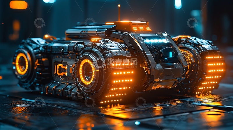 高清大图下载【趣麦麦图】未来科技载具