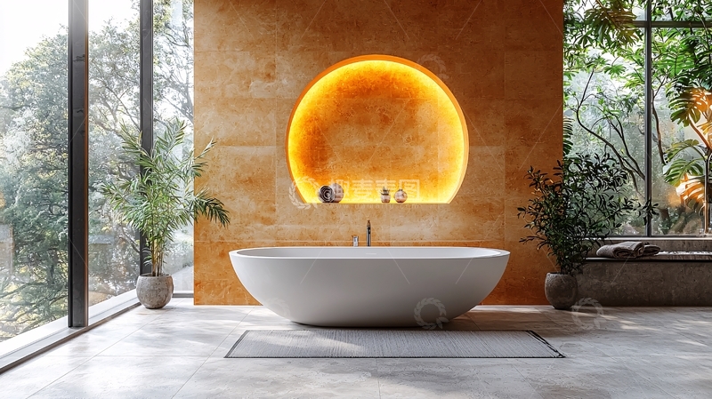 高清大图下载【趣麦麦图】现代简约风格浴缸