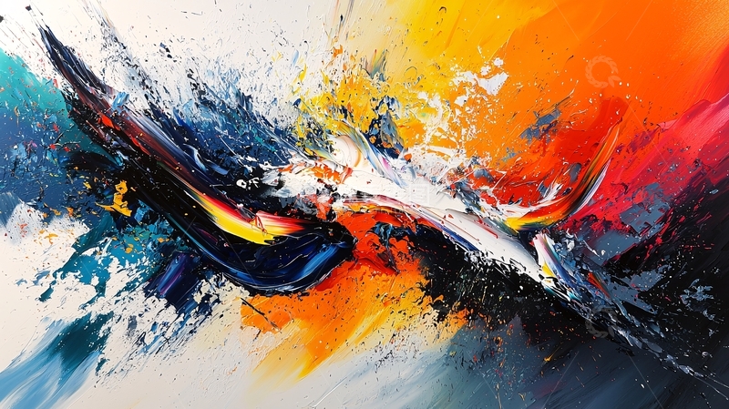 高清大图下载【趣麦麦图】抽象油画