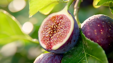 树上成熟的无花果