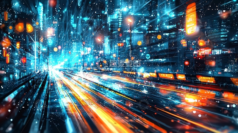 高清大图下载【趣麦麦图】未来都市夜景85