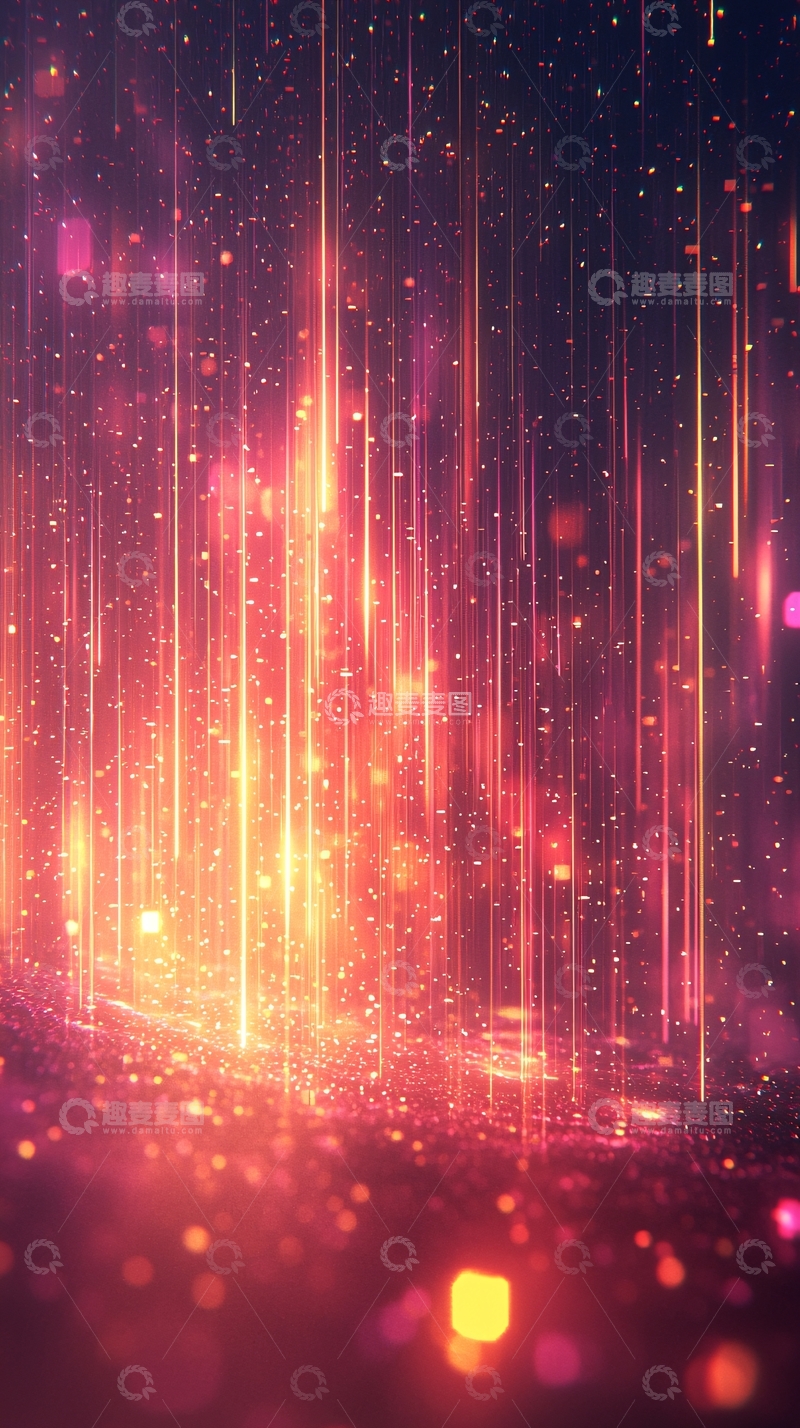 高清大图下载【趣麦麦图】绚丽光影汇聚的抽象背景