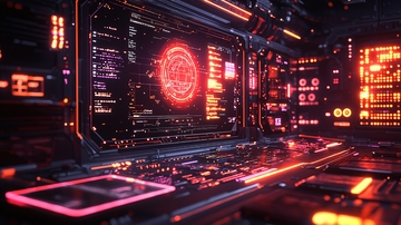 赛博朋克风控制室