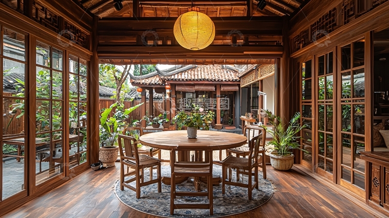 高清大图下载【趣麦麦图】木质结构开放式房屋