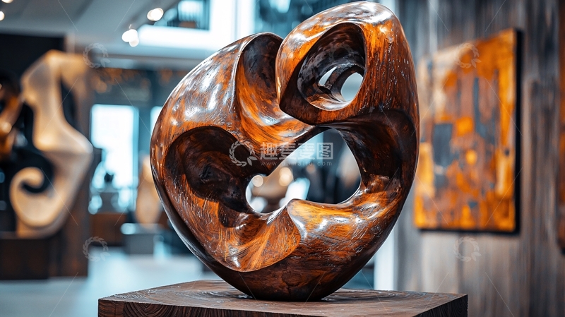 高清大图下载【趣麦麦图】抽象木雕