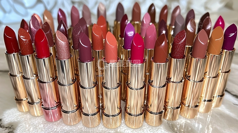 高清大图下载【趣麦麦图】金色管身口红套装