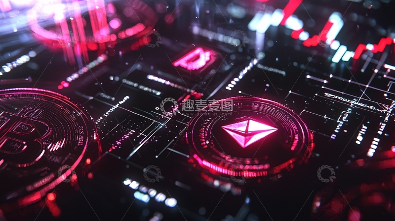 高清大图下载【趣麦麦图】数字货币交易界面