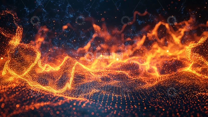 高清大图下载【趣麦麦图】抽象火焰