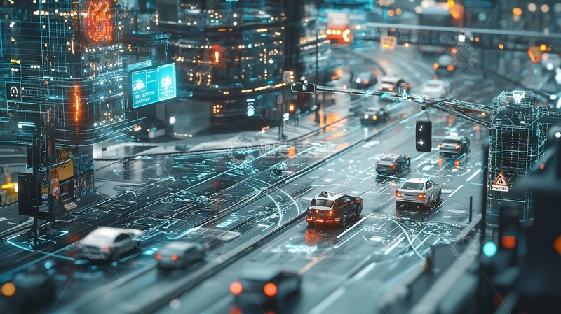 高清大图下载【趣麦麦图】雨夜城市街道