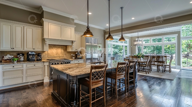 高清大图下载【趣麦麦图】高端开放式厨房