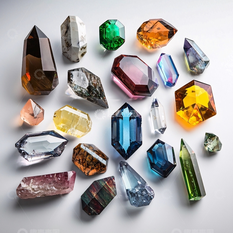 高清大图下载【趣麦麦图】各种宝石晶体集合