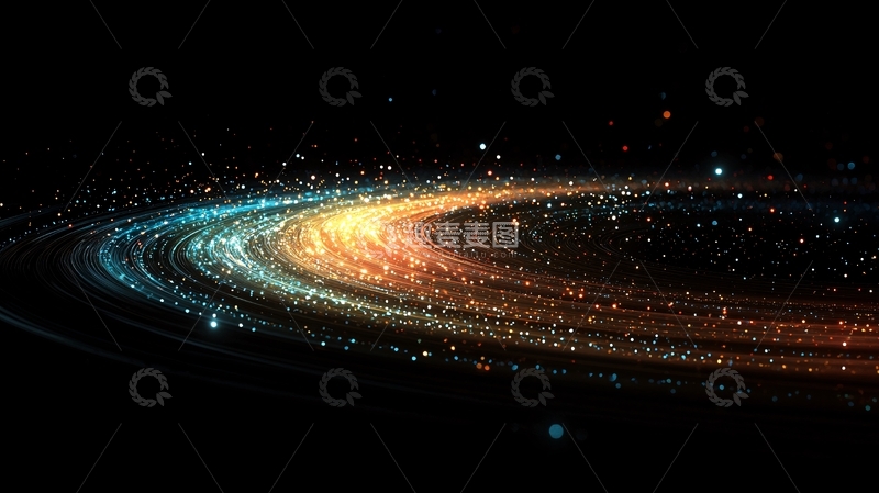 高清大图下载【趣麦麦图】抽象光线轨迹