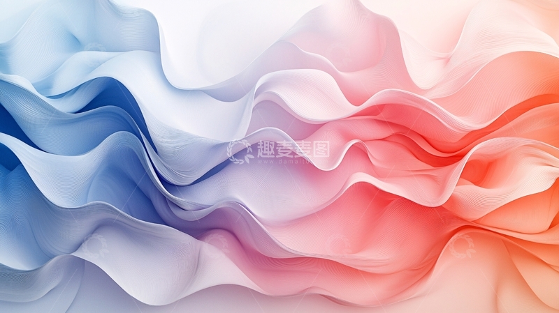 高清大图下载【趣麦麦图】色彩渐变的丝绸质感背景