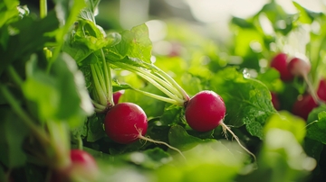 新鲜红萝卜田园景色