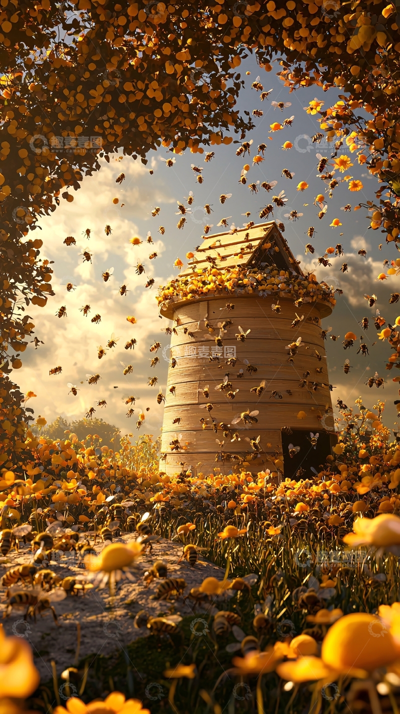 高清大图下载【趣麦麦图】蜂巢