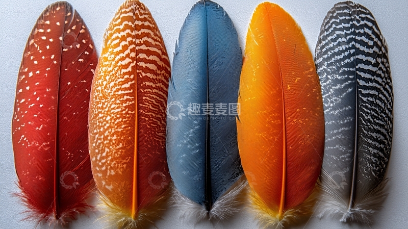 高清大图下载【趣麦麦图】五彩斑斓的鸟类羽毛