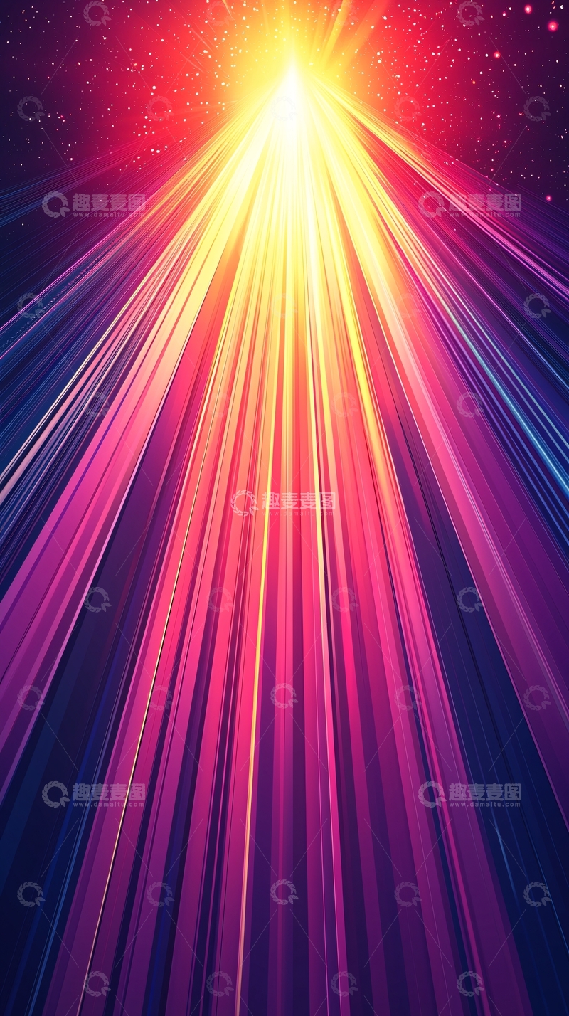 高清大图下载【趣麦麦图】光芒四射的能量束