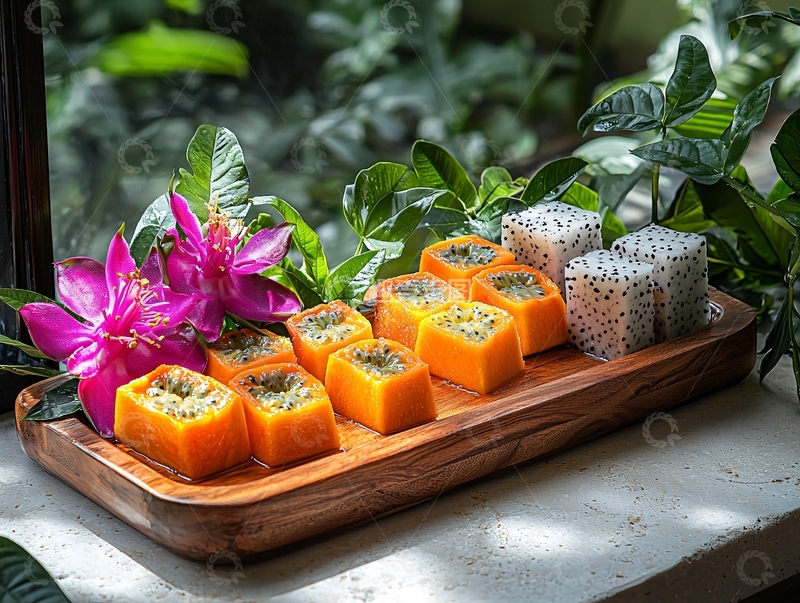 高清大图下载【趣麦麦图】方形水果拼盘