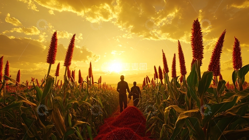 高清大图下载【趣麦麦图】日落剪影