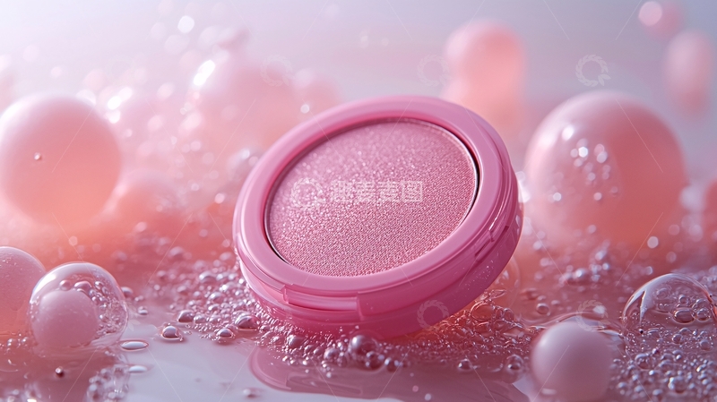 高清大图下载【趣麦麦图】粉色腮红