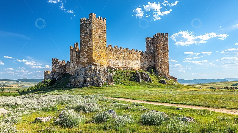 高清大图下载【趣麦麦图】中世纪城堡遗迹