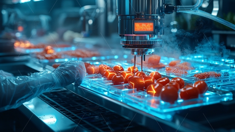 高清大图下载【趣麦麦图】自动化食品加工