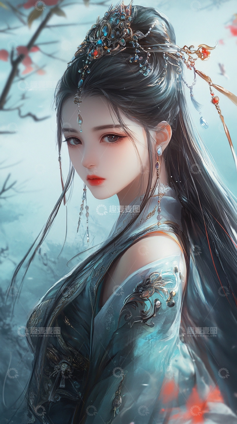 高清大图下载【趣麦麦图】古风美女