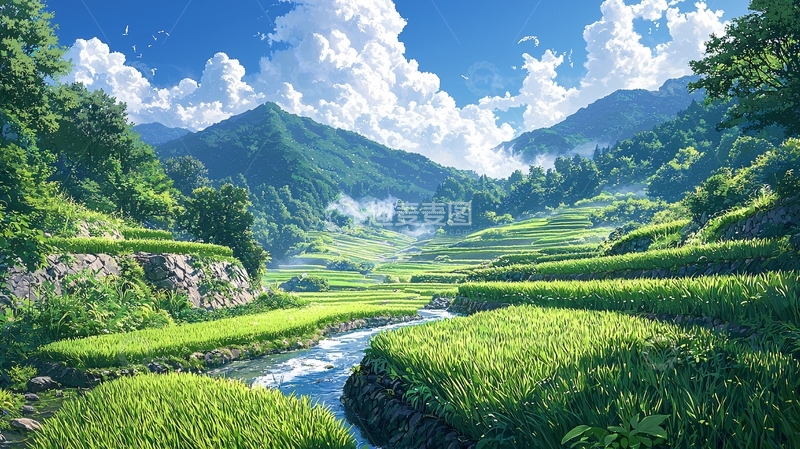 高清大图下载【趣麦麦图】清新田园风光