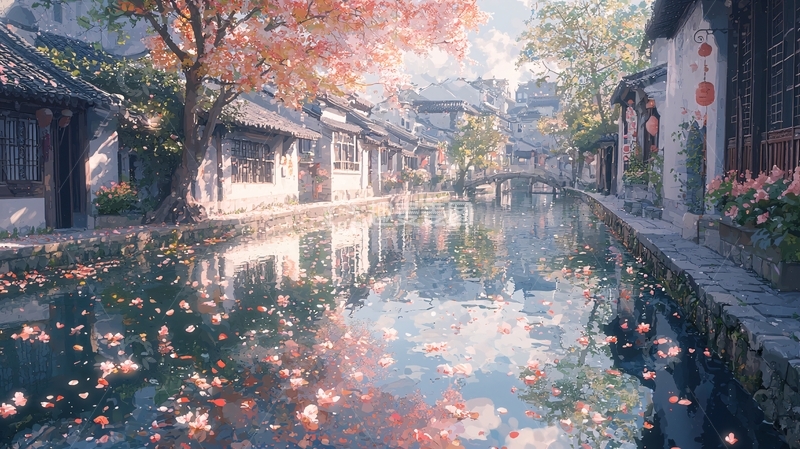 高清大图下载【趣麦麦图】古镇水乡