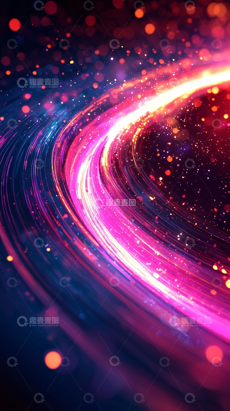 高清大图下载【趣麦麦图】梦幻光影轨迹