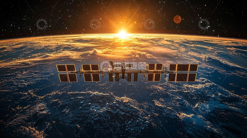 高清大图下载【趣麦麦图】太空日出