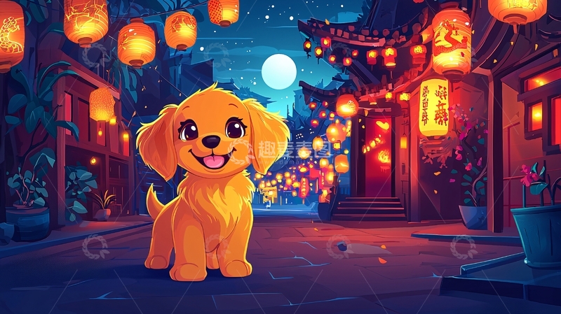 高清大图下载【趣麦麦图】金毛犬